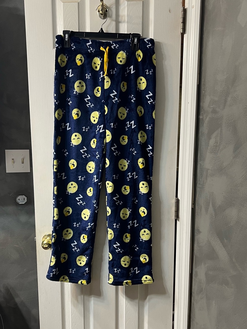 Saint Eve Boys XXL (18) Navy Emoji Print Pajama Pants, Very Soft Sleepwear